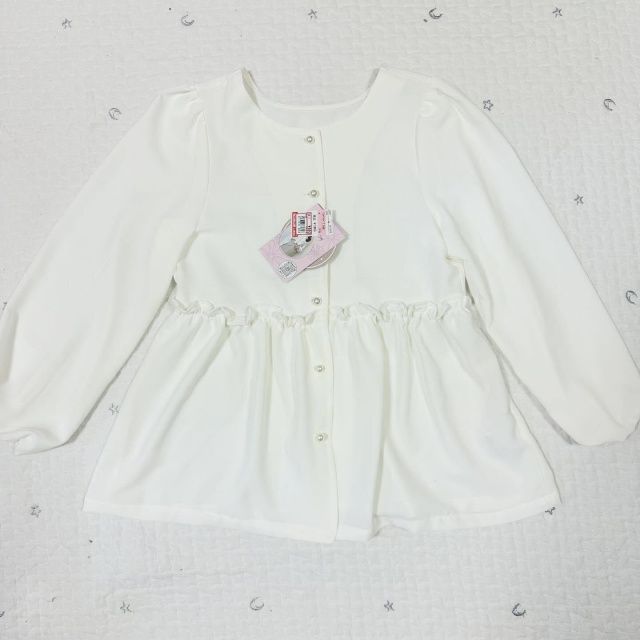 しまむら「ペプラムブラウス」