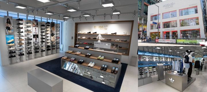 バレエコアなデザインでトレンド席巻中のロックフィッシュのコーナーも（写真左）