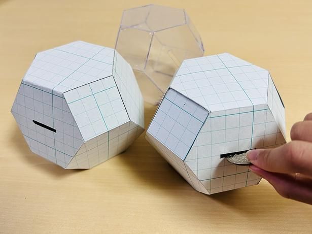 コインを貯められる貯金箱が完成！