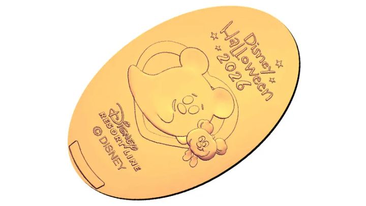 ディズニーリゾートライン オリジナルデザインのスーベニアメダル