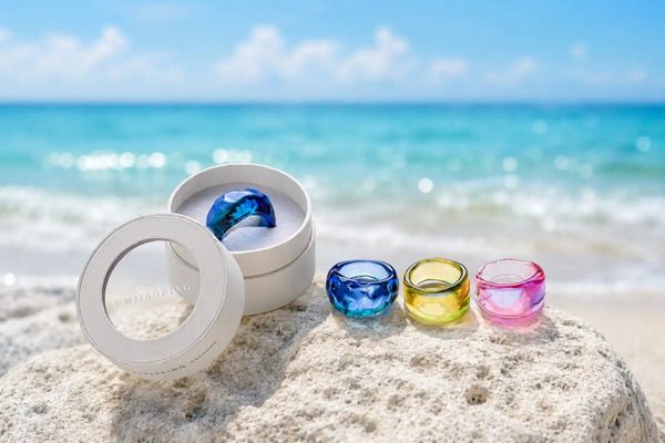 【沖縄県那覇市】沖縄の海の色や思い出をガラスに閉じ込めた「UMIIRORING」誕生！先行販売を実施
