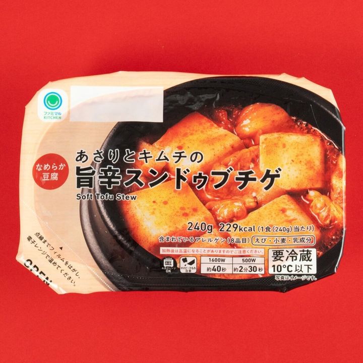 あさりとキムチの旨辛スンドゥブチゲのパッケージ
