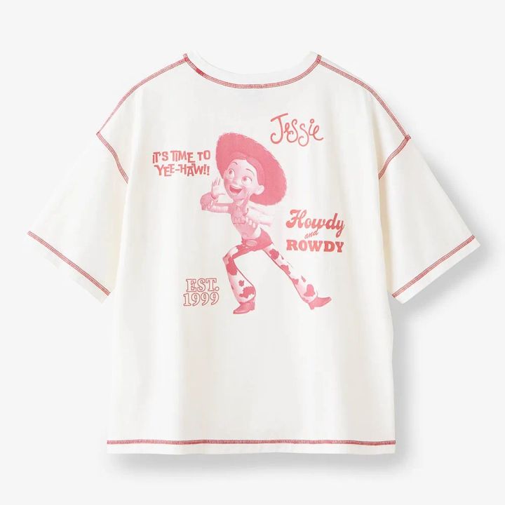 配色ステッチプリントTシャツ 「トイ・ストーリー」 ジェシー バックスタイル