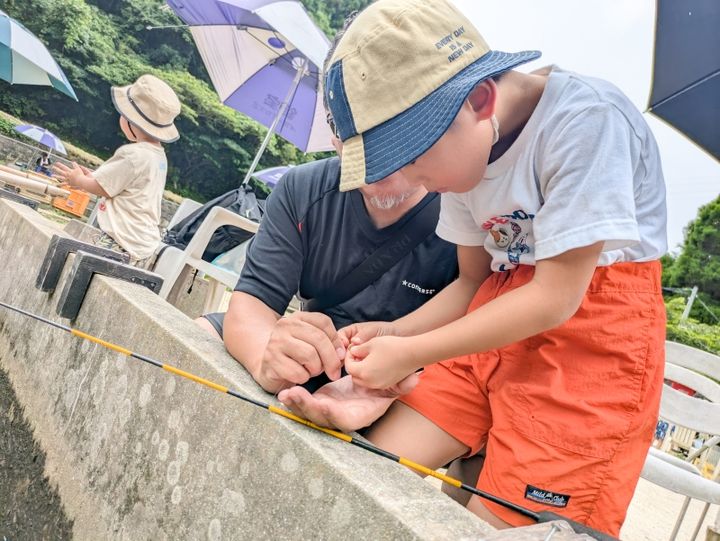 フィッシングリゾート ヤマメ釣り（餌付け）