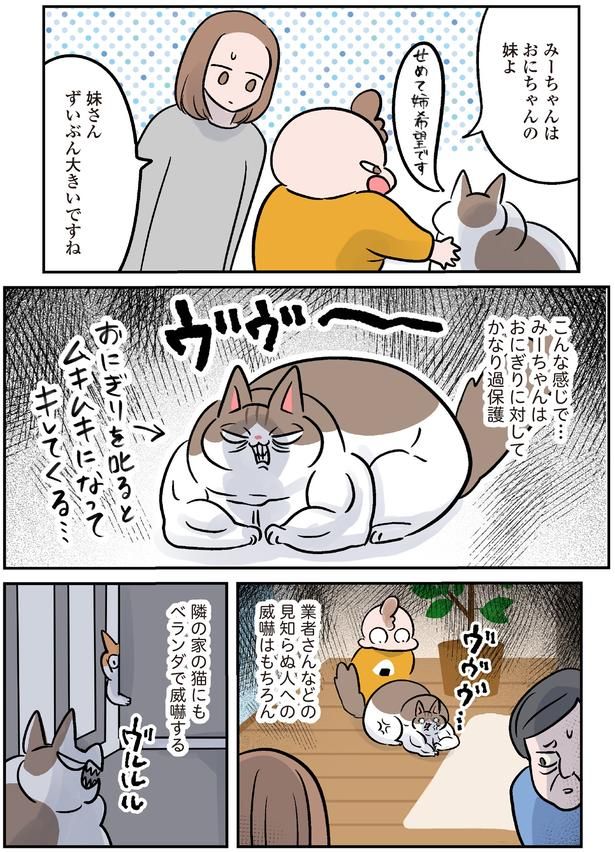 見知らぬ人への威嚇はもちろん （C）こばん／KADOKAWA