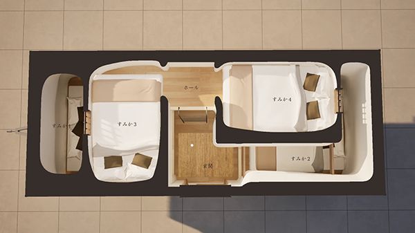 【北海道大樹町】Moving Inn「HOTORI」に新寝室・巣庵誕生！巣に還るように眠る空間