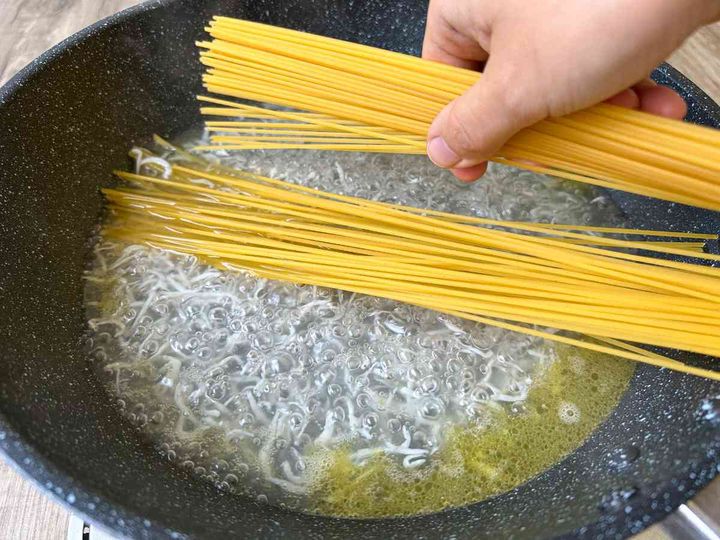 「大葉しらすパスタ」レシピ