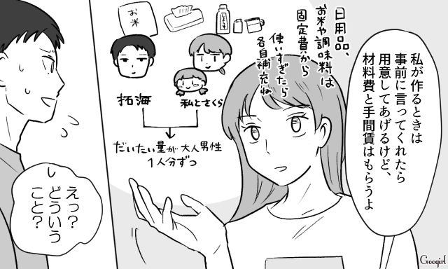 【スカッと漫画】「自炊すれば安く済むだろ？」生活費をケチる夫に現実を見せた出来事【第5話】
