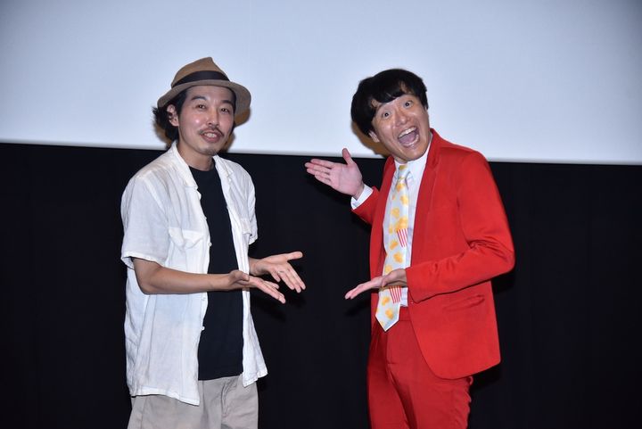 映画『オブセッション 災愛』トークイベント 左から上田慎一郎、あんこ （C）2026 Focus Features LLC. width=