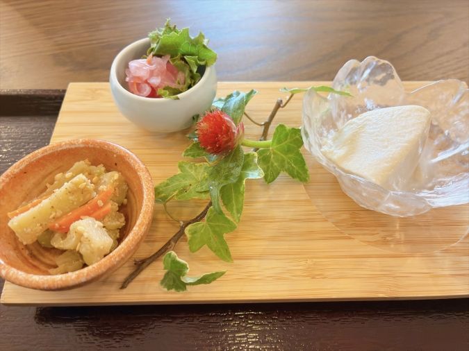 お蕎麦の丈二 丈セット 三品盛り