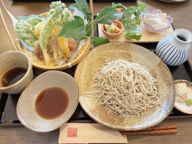 お蕎麦の丈二 野菜天ざるそば