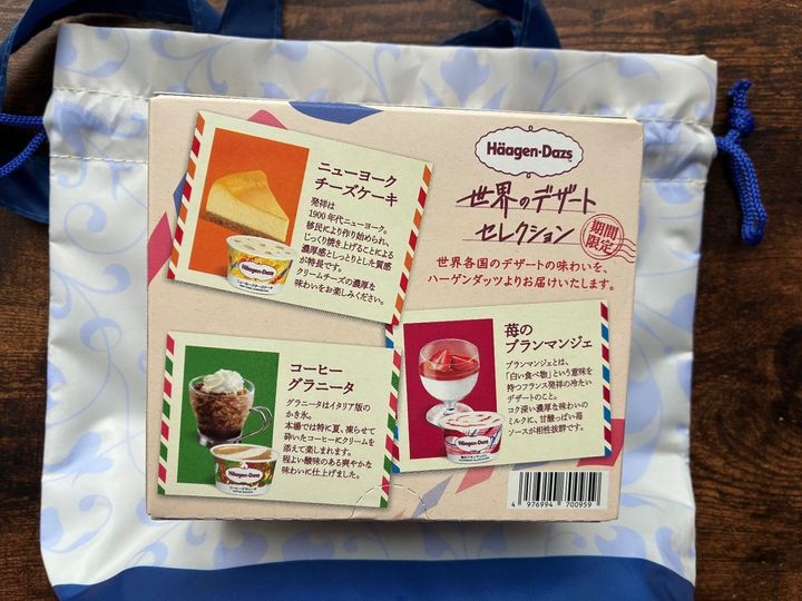 選べる2種類の保冷バッグ付き！ハーゲンダッツのオリジナルセット