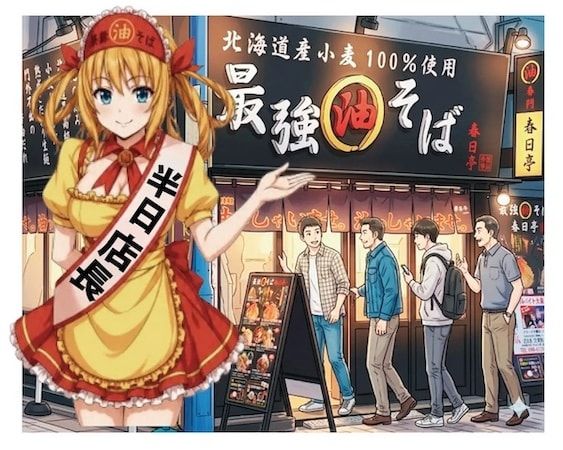 油そば春日亭が「油姫オーディション」を開催中！抽選で油姫半日店長イベントに招待も