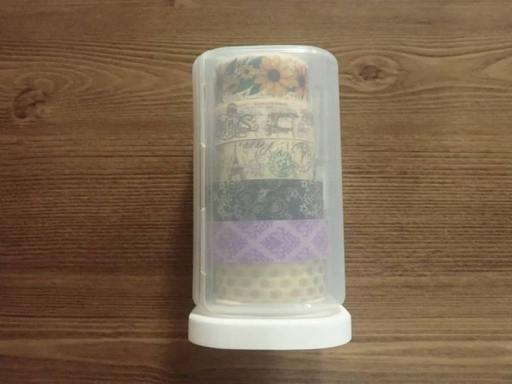 DAISO(ダイソー)：立てて重ねられる！マステ収納ケース