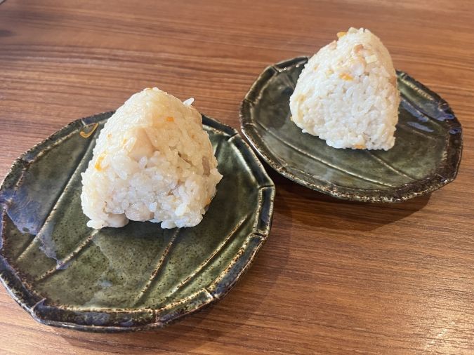 鬼盛りうどんたけちゃん かしわおにぎり