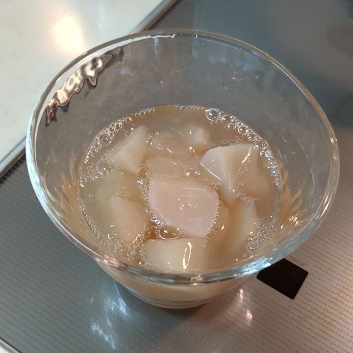 【夏のおやつ】とろとろ桃のゼリー！