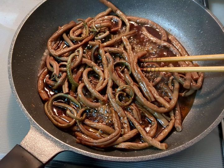 炒め煮にします。