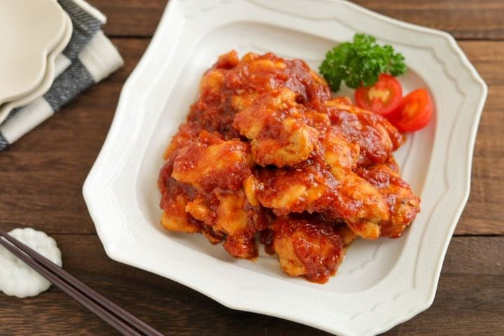 鶏肉のケチャップソース