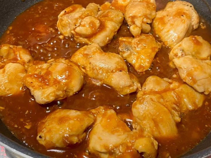 鶏肉のケチャップソース