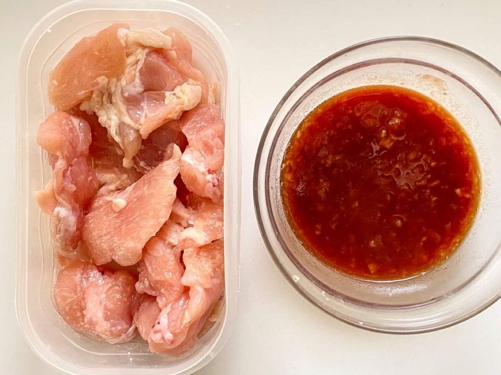 鶏肉のケチャップソース
