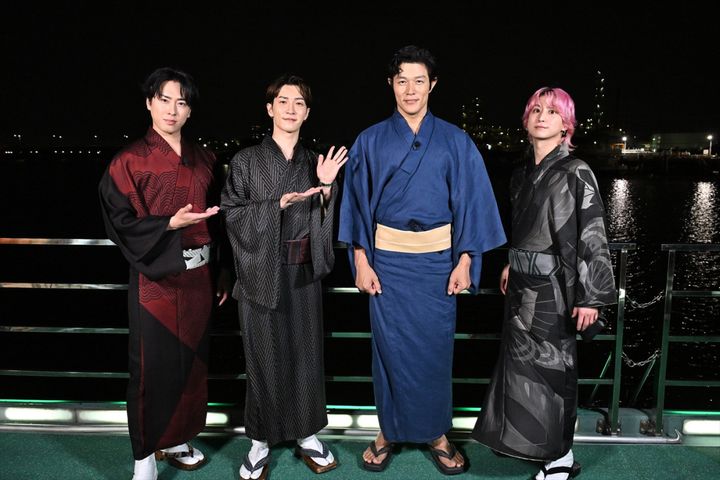 8月14日放送の『Snow Man 佐久間 渡辺 宮舘の江戸川会』より （C）TBS width=