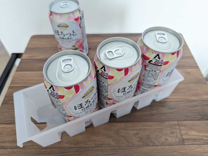 セリア 引き出せる冷蔵庫ストッカー 使用例