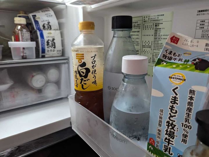 セリア 引き出せる冷蔵庫ストッカー 使用後