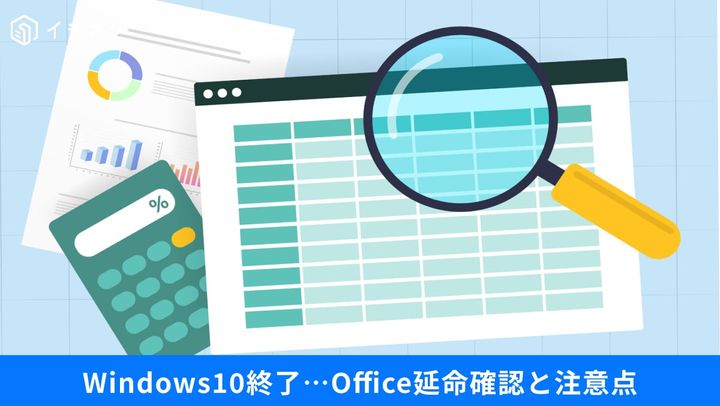 Windows 10上のMicrosoft 365 Apps（Officeアプリ）のサポートライフサイクルとOneDriveバックアップ設定画面の操作イメージ
