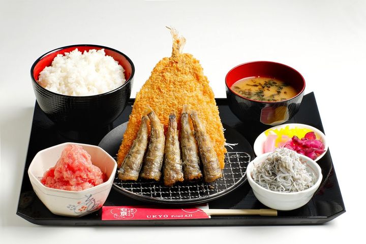 道の駅いわき・ら・ら・ミュウで提供している『常磐もの』グルメ膳