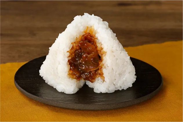 「松阪牛おにぎり」の断面
