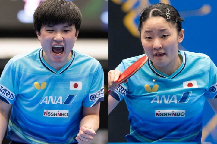 張本智和、張本美和（C）WTT