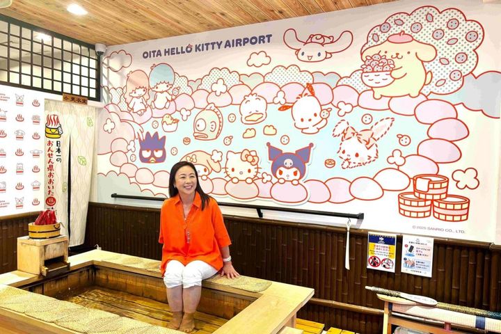 ハローキティやマイメロディがお出迎え！「大分ハローキティ空港」がどこを見てもかわいすぎる！