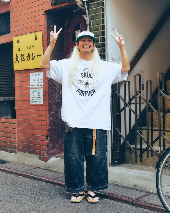 【40代スナップ＠高円寺】高円寺らしい全身古着コーデ「古着大好き！」