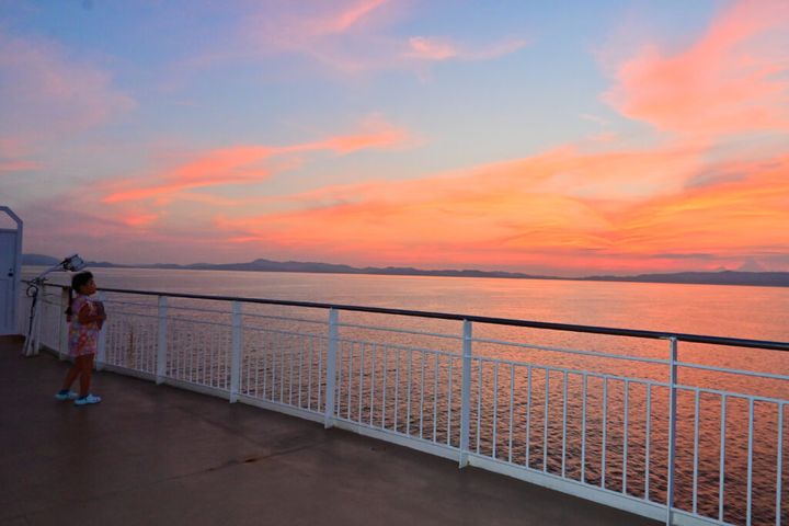 さんふらわあ 夕日