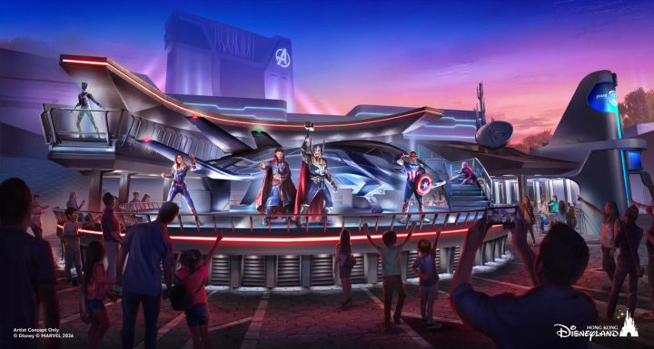 香港ディズニーランド アベンジャーズ・パビリオンのコンセプトアート