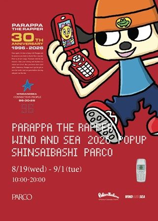 【大阪府大阪市】WIND AND SEA×PaRappa the Rapper、Tシャツなどコラボコレクション発表！POP UPも
