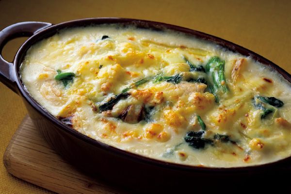 ＜グラタンは牛乳とチーズがとれる優秀メニュー＞
