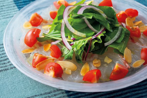 ＜魚の油を効率よくとれる刺身をカルパッチョに＞