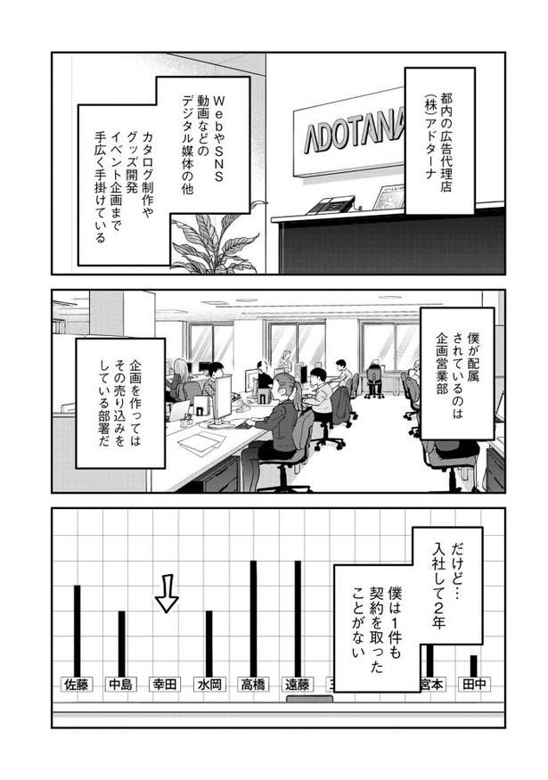 「退職代行切金さん 〜社畜の非常口はこちらです〜」第1話_05頁 画像提供：(C)古河コビー/マンガボックス