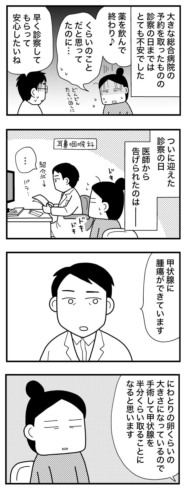 喉のしこりが甲状腺腫瘍だった話／和田フミ江