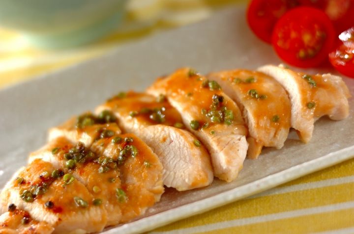 鶏むね肉の山椒みそ焼き