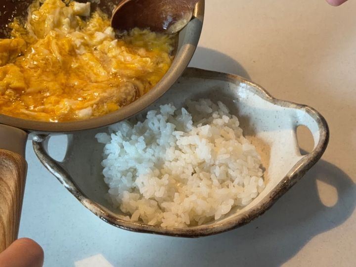 ご飯にのせる