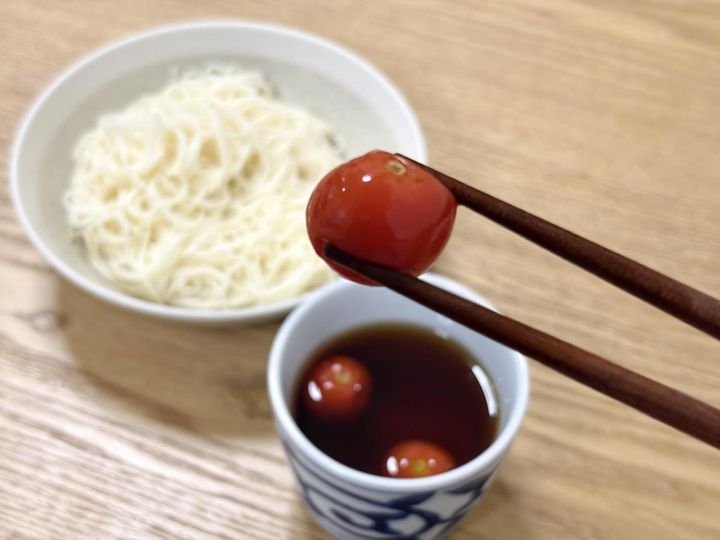 画像2: めんつゆの味が薄まらない！ ひんやりそうめん