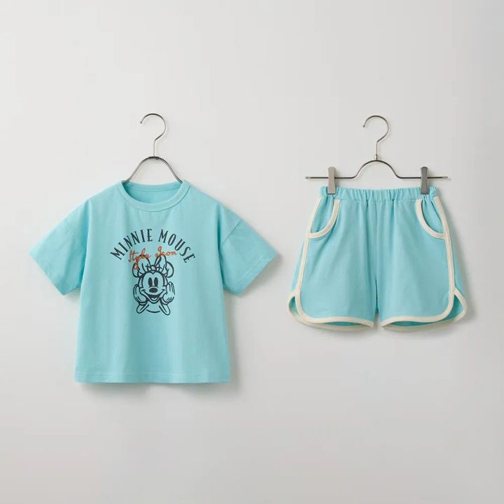 身生地綿100％の接触冷感半袖パジャマ ミニー