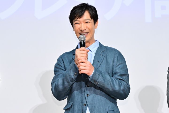 映画『南極料理人 4Kリマスター』「ファン投票第1位＆4Kリマスター化記念 緊急プレミア同窓会」に登壇した堺雅人 （C）2009「南極料理人」製作委員会 width=
