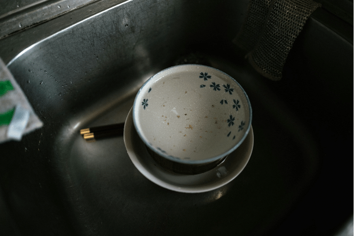 シンクの食器