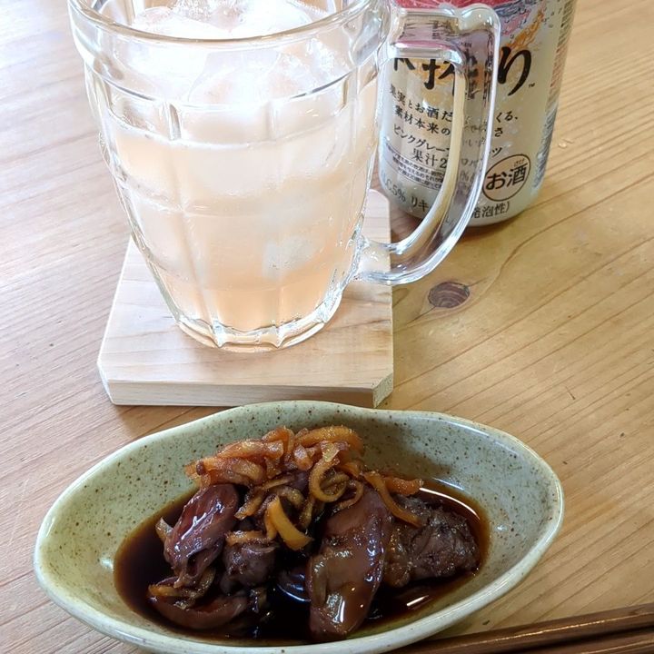 【鳥モツで旦那とおつまみ対決してみました！】 鉄分たっぷり鳥モツ煮