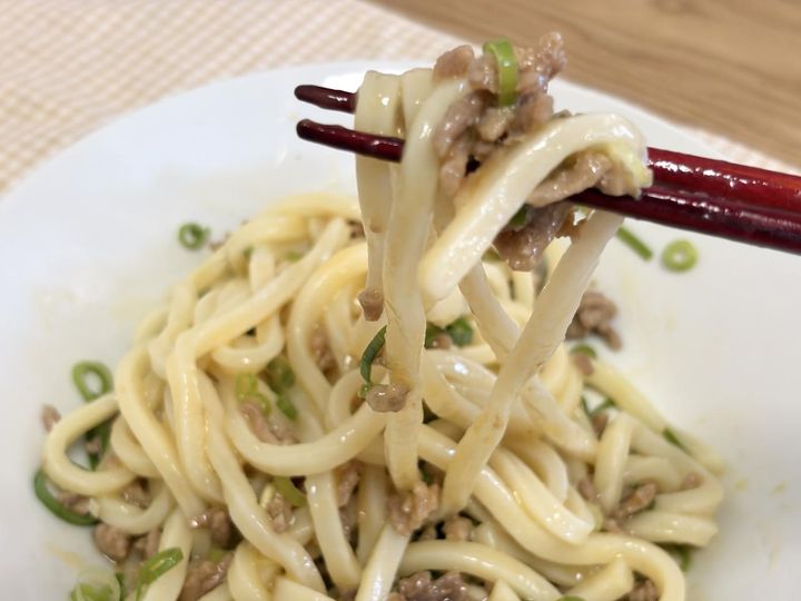 画像2: 即席「汁なし担々うどん」のお味は？