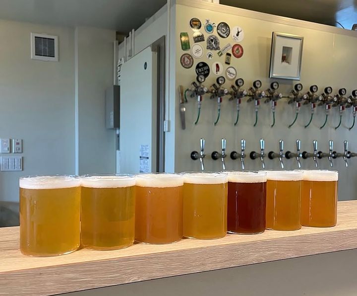 Good Afternoonのタップから注がれた色とりどりの樽生クラフトビール