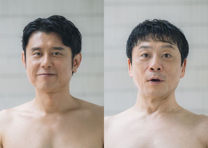 ドラマ『サ道2026～人生をサボりながら、ととのう～』原田泰造と三宅弘城 （C）「サ道 2026」製作委員会／タナカカツキ／講談社 width=